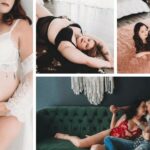 Boudoir photo book with custom photo mats and 5x7 art prints